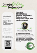 WEBINAR: GLI OLII ESSENZIALI: storia, scienza e sviluppo nella conservazione dei Beni Culturali