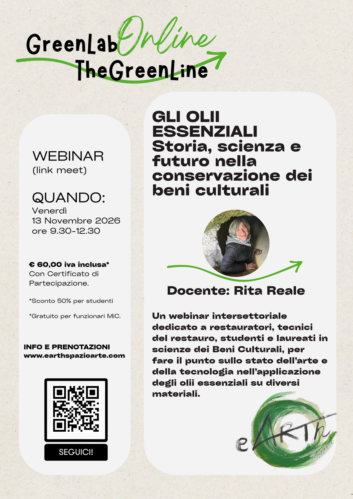 WEBINAR: GLI OLII ESSENZIALI: storia, scienza e sviluppo nella conservazione dei Beni Culturali