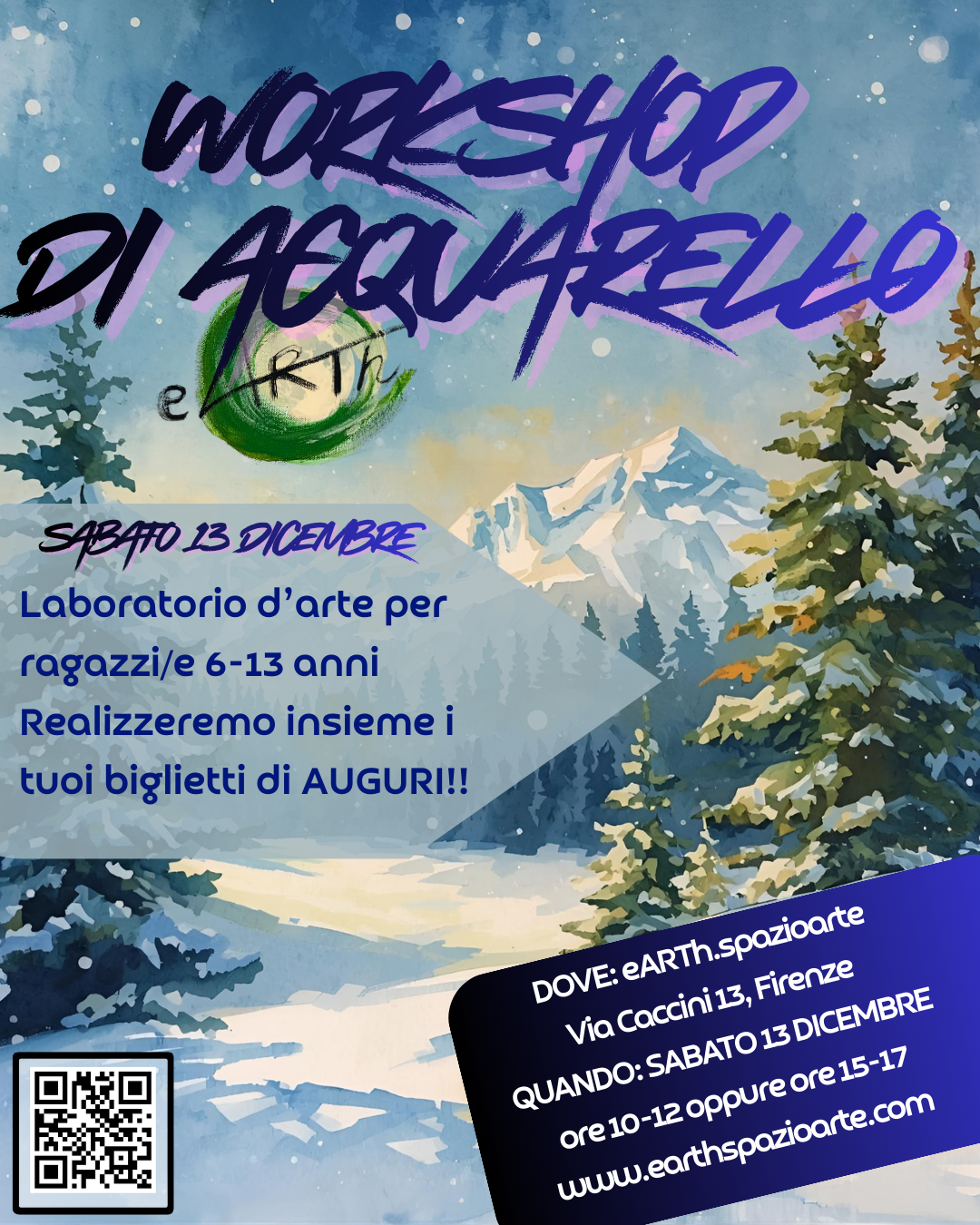 BABY WORKSHOP - Acquarelli Natalizi sabato 13 dicembre 2025